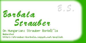 borbala strauber business card